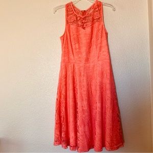 NWT Coral Lace Bridesmaid Dress, Women size M
